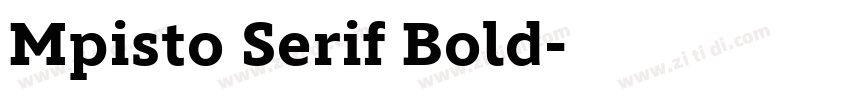 Mpisto Serif Bold字体转换